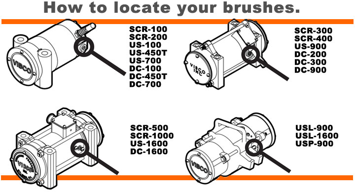 How to locate vibrator brushes